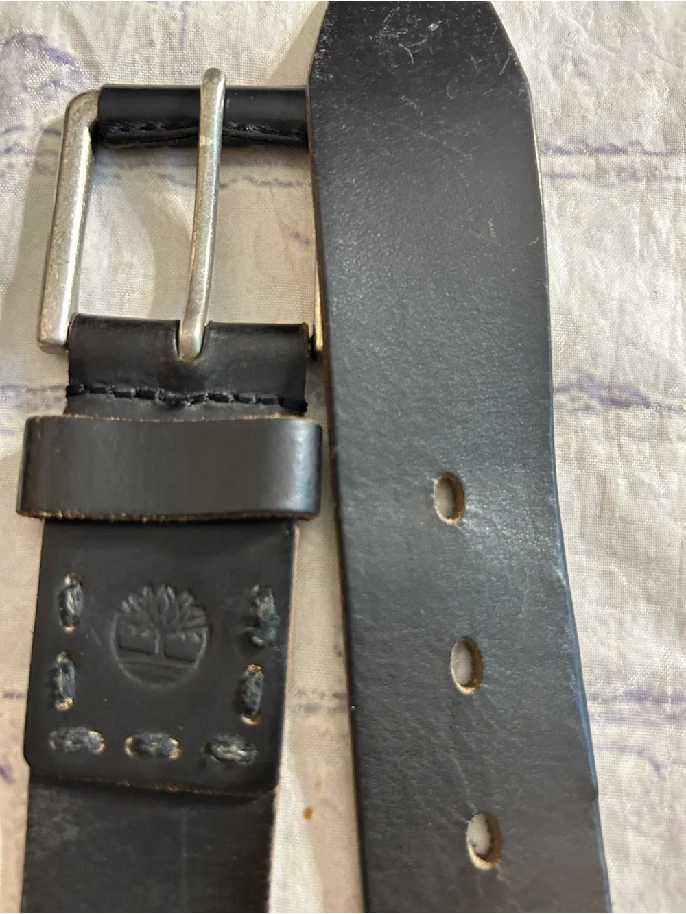 LUCKY BRAND INDIA MADE BLACK PRINT LEATHER & TIMBERLAND BLACK LEATHER 40
